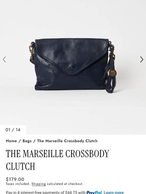 The Wanderers Traveler Co Marseille Crossbody Clutch - Navy